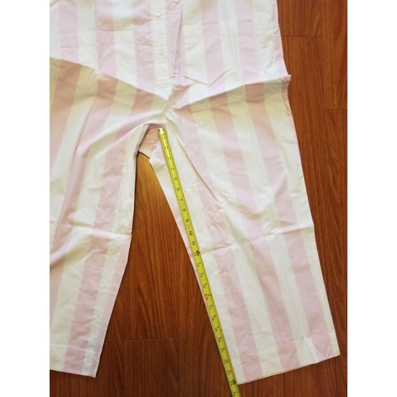 New Womens Madewell Coverall Button Jumpsuit Pink White Striped Size XL - Picture 10 of 11